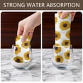 thumbnail image 4 of 2 Pcs Funny Kitchen Towels,White Small Sunflower Pattern Microfiber Dish Towels,Kitchen Tea Towels,Kitchen Towel Set (18" X 26"), 4 of 7