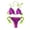 Purple, variant on MSJUHEG Bathing Suits,High Waisted Bikini Sets for Women,Spaghetti Straps,Knot Front,Push Up,Tummy Control Bikini for Women,Swim Suits for Women 2025 Blue L