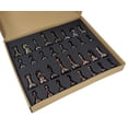 thumbnail image 5 of LARGE 4 3/8" King Copper  Gold Finish Staunton Chess Set 18" Cherry Color Board, 5 of 8