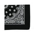 thumbnail image 2 of Rothco 2833 22 x 22 in. Trainmen Paisley Bandana, Black, 2 of 2