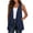 Navy, variant on Womens Draped Cardigans Lightweight Sleeveless Open Front Duster Summer Casual Vest Jacket with Pockets (M, Beige)