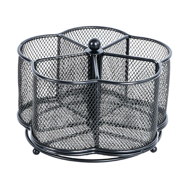 Soporte giratorio de 360 degree para utensilios, portalápices, cesta multifuncional para guardar cubiertos, estante para brochas de maquillaje, cucharas de