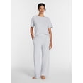 thumbnail image 3 of Joyspun Women’s Cotton Blend Sleep Lounge Pants, Sizes S-3X, 3 of 6