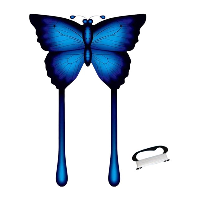 jinwen Cerf-Volant Papillon Beau Cerf-Volant pour Enfants Activités Extérieures Bleu