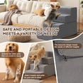 thumbnail image 4 of Ktaxon 5-Step Dog Stairs for High Bed, Updated Non-Slip Pet Steps with Removable Washable Cover, Dark Grey, 4 of 8