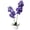 Purple, variant on 1-Pack Artificial Orchid Trees, PEVA Faux Flowers with Greenery Leaves and Ceramic Pots for Indoor Outdoor Decor, 24 in, White Flowers