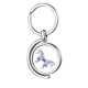 thumbnail image 1 of La luz azul de la mariposa Kite Rotating keychain Metal Keyring Holder, 1 of 2