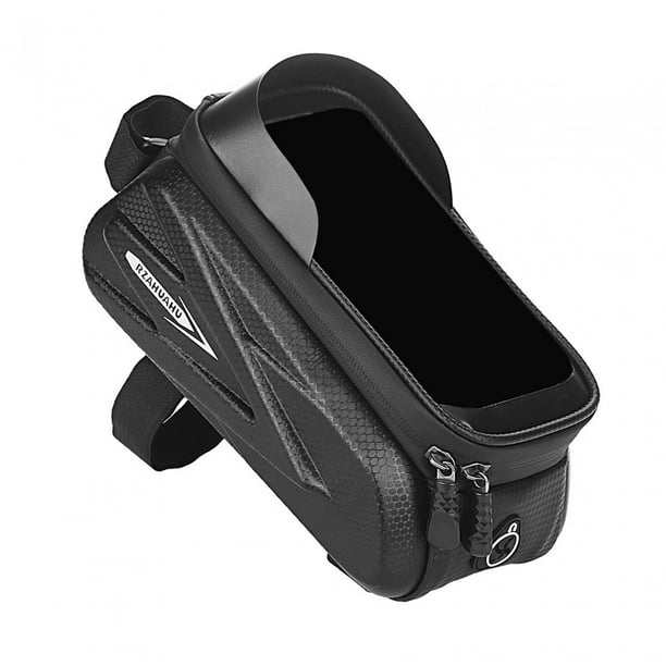 Bicicleta teléfono marco frontal bolsa ciclismo bicicleta bolsa pantalla táctil bolsillo plegable bicicleta Pannier bicicleta teléfono montaje bolsa kusrkot Bolsas para tubo delantero de bicicleta