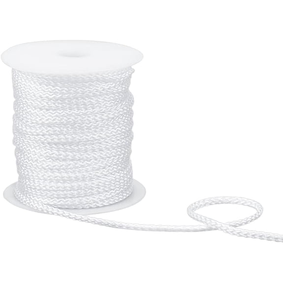 32.81 Yards White Loop Cord 4mm Lift Shade Cord Twisted Ropes Window Blind String