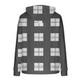 thumbnail image 3 of ZUKMRJPC Women's Vintage Plaid Flannel Hoodies Casual Long Sleeve Drawstring Loose Hooded Sweatshirt Fall Warm Pullover Tops with Pocket, 3 of 4