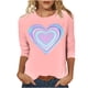 thumbnail image 3 of TaTaai Women's A 3/4 Sleeve Christmas Printed Round-neck Top Gift, 3 of 6
