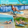 thumbnail image 6 of #WEJOY Face Down Folding Chaise, 5-Position Adjustable Portable Tanning Chair with Face Arm Hole, Beach Lounge Chair with Removable Pillow, Folding Camping Cot Bed Lawn Camping Pool, 6 of 8