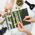 thumbnail image 5 of Abstract Cutting Board, Abstract Silhouette of Birch Trees Foliage on a Dark Toned Background, Decorative Tempered Glass Cutting and Serving Board, Small Size, Brown Green and White, by Ambesonne, 5 of 5