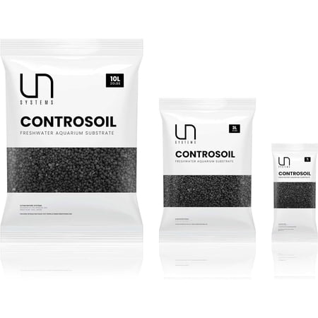 Ultum Nature Systems Controsoil - Planted Aquarium Substrate Soil for Fish Tank, Natural Freshwater Aquatic Plants, Shrimp, Aquascape - Black Normal, 10 Liters