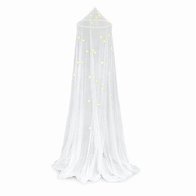 Mosquito Net Crib Glowing Stars Large Fly Net Bed