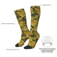 thumbnail image 5 of Knee High Socks for Men and Women, Yellow Camouflage Althletic Compression Socks, Support Long Tube Socks for Outdoor Sport, Calf Socks, High Stockings for Women Men, 5 of 7