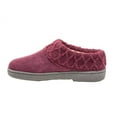 thumbnail image 6 of Clarks Suede Leather Knitted Collar Clog Plush Faux Fur Lining Slippers Burgundy/Burgundy X (Burgundy/Burgundy X, 7), 6 of 6