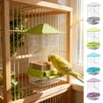 thumbnail image 1 of Comedero automático para loros: comedero transparente montado en la pared para aves pequeñas en interiores o exteriores, 1 of 6
