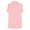 thumbnail image 4 of Evdexr Mens Western Shirt Cowboy Pearl Snap Shirts Chest Pocket Collared Industrial T-Shirts 2025 Short Sleeve Cotton Big and Tall Linen Tees Pink XL, 4 of 6