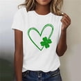 thumbnail image 4 of Mujeres Manga Corta de Verano Tops Impreso Sudadera Casual, Cuello Redondo Blusa Ligera para la Primavera Y el Verano, 4 of 4
