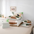 thumbnail image 6 of jejeloiu Modern Abstract Geometric 7-Piece Twin Bedding Sets,Cute Black Cat Bedding Comforter Set,Tropical Botanical Monstera Leaf Sheet Sets For Girls Boys,Breathable Home Decor Reversible, 6 of 8