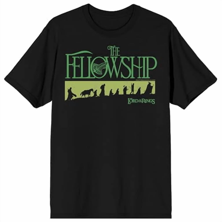 The Lord of the Rings The Fellowship Hiking Club Adult Black Short