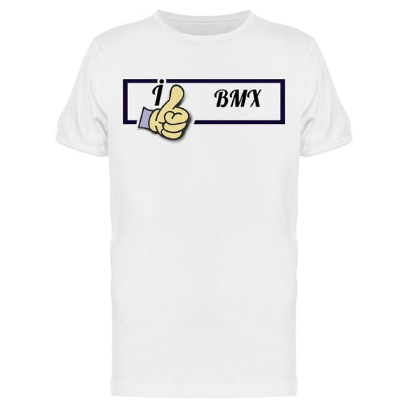 I Like Bmx T-Shirt Men -Image by Shutterstock, Male Medium