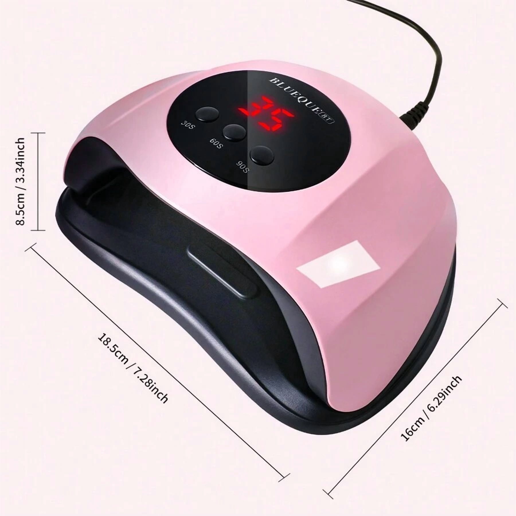 UV LED Nail Lamp, Faster Nail Dryer For Gel Polish ,Professional Gel UV Light For Nails With 3 Timers & Auto Sensor, Gel Polish Light Nail Curing Lamp With LCD Screen For Salon And Home