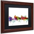 thumbnail image 2 of Trademark Fine Art "Winnipeg Canada Skyline" Canvas Art by Michael Tompsett Black Matte, Wood Frame, 2 of 4