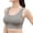 Grey, variant on Sports Bra High Impact Adjustable Criss Cross Back, Full Support for Large Bust No Bounce