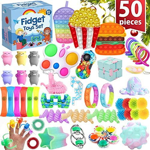 Figetget Pack Push Poppper Bubble Box for Autism Kids Adults Girls Cheap Jumbo Fidget Packs Under 10 Dollars Sensory Fidget Toys Packages,Big Figetsss Toy Sets 