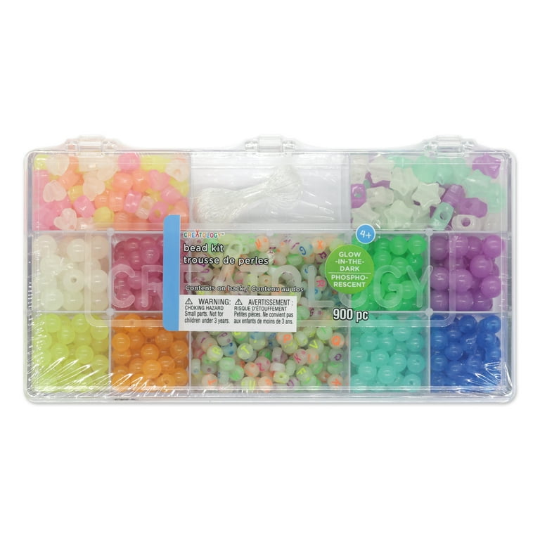 Glow in the Dark Alphabet Bead Kit by Creatology Plastic Beads