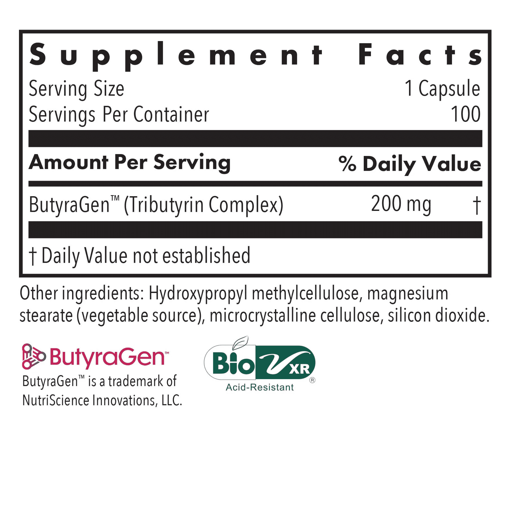 ARG ButyrEn Colon Lining Nutrition - Supports Gut and Colon Health - Digestive Support - Delivers 200 mg - Vegetarian & Hypoallergenic - 100 Servings - 100 Delayed-Release Capsules