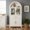 White, variant on DTTRA 71" Tall Arched Kitchen Pantry Cabinet with Barn Door & Adjustable Shelves, White