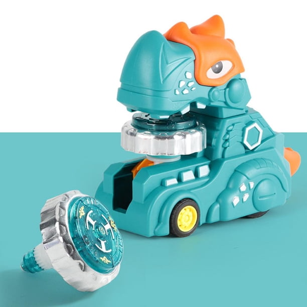 Carro de , juguete intermitente, lanzador giratorio, juguete luminoso, juguete de para y niñas, , verde Hugo juguetes de coche de dinosaurio
