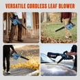 thumbnail image 5 of SENIX 20V Max Cordless 2-in-1 Jobsite Blower/Vac, Up to 75 CFM and 180 MPH, 3-speed Mode, 2.5Ah Battery & Charger Included, BLVX2-M, 5 of 12