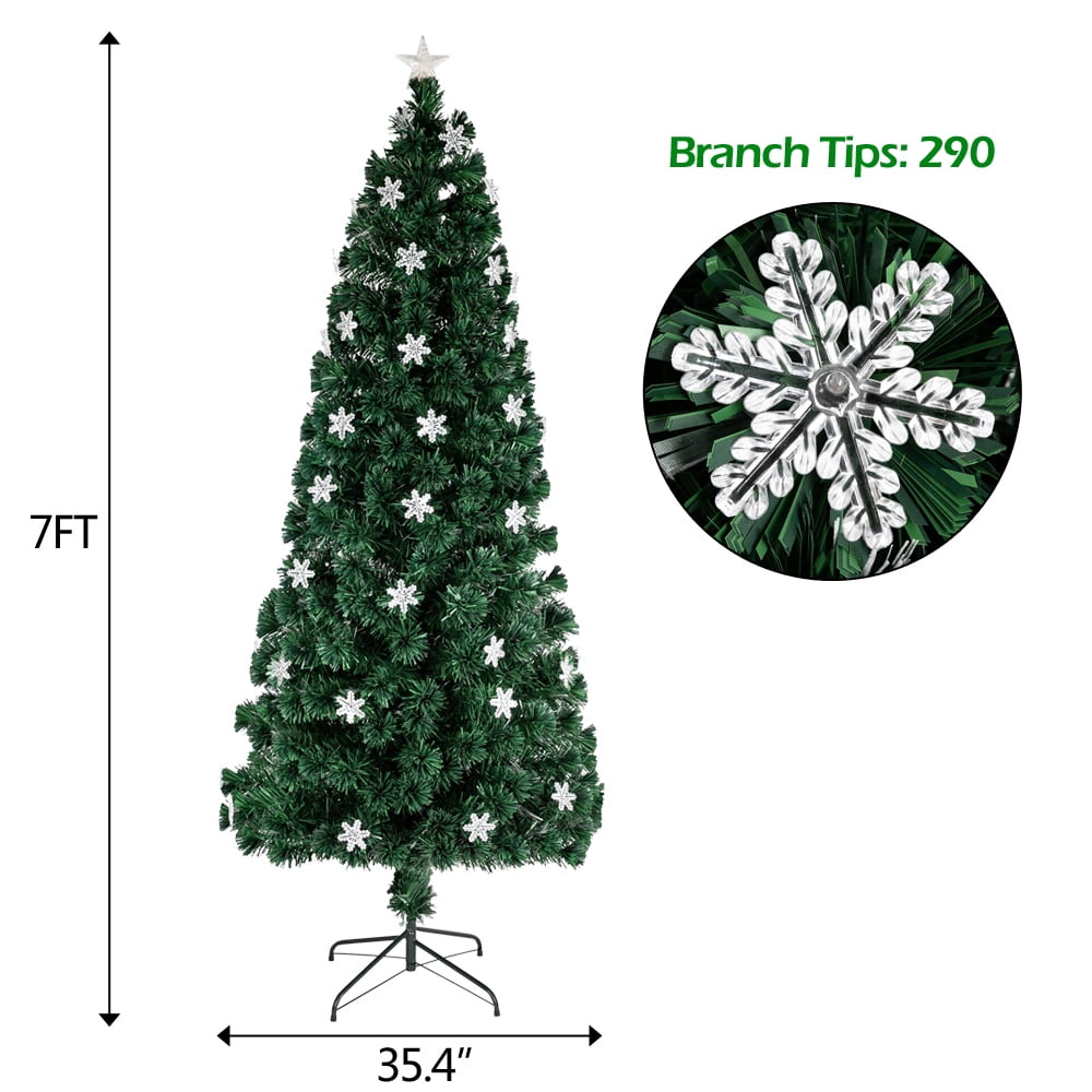 Private Jungle 7ft High Quality Artificial Christmas Tree, Holiday Decoration Christmas Tree with Bracket