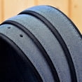thumbnail image 3 of Men's Leather Belt with Suede Fabric Strap for Casual and Formal Wear, 3 of 5
