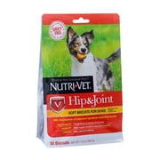 Nutri-Vet GRAIN FREE Hip & Joint Soft Biscuits for Dogs 30ct - 250 mg GS, 250 MSM, 60 mg CS