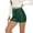 Green, variant on Bxsruta Leather Shorts Womens Shorts for Summer High Waist Casual Shorts Elastic Faux Leather Pants Green S