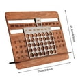 thumbnail image 6 of Sylvtty 2025 Perpetual Calendar Wooden Desktop Calendar 12 Months Desk Slider Calendar for Home Office School Decor, 6 of 7