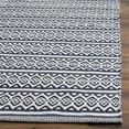 thumbnail image 3 of SAFAVIEH Montauk Randall Geometric Striped Cotton Area Rug, Ivory/Navy, 9' x 12', 3 of 6