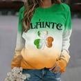 thumbnail image 5 of Guluxicc St. Patricks Day Sweatshirts for Women Casual Crewneck Long Sleeve Pullover Tops St Patty's Day Graphic Shirts, L, 5 of 5