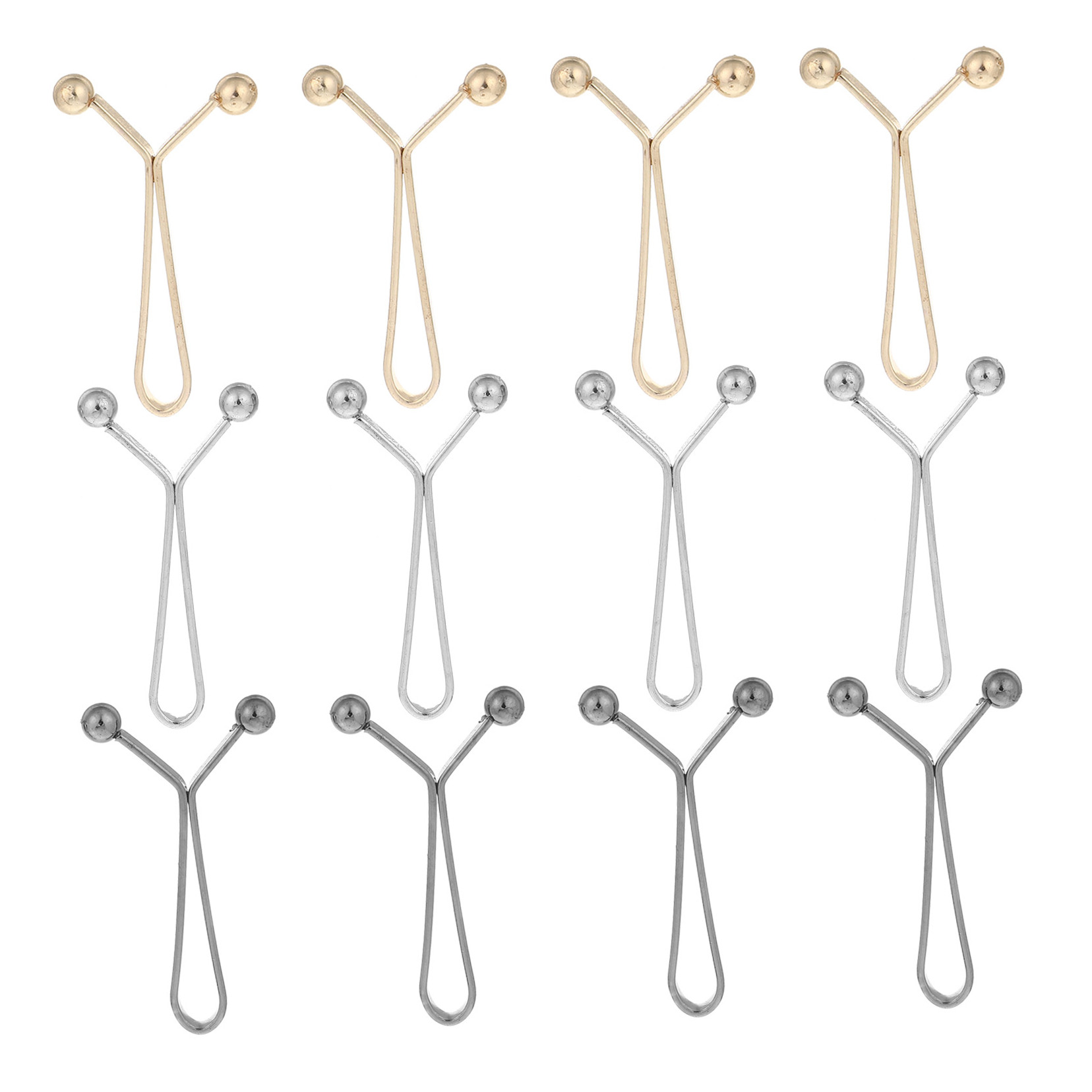 OUNONA Adjustable Invisible Waistband Tightener Clip for Jeans, Trousers, Skirts - Assorted Colors Waist Buckle Accessory