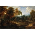 thumbnail image 3 of Ernest Daret 14x11 Black Modern Framed Museum Art Print Titled - Landscape with Figures and Armor, 3 of 5