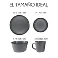 thumbnail image 2 of Red Velvet Vajilla de Cerámica - Set de 16 Piezas para 4 Personas | Platos Llanos, Platos de Postre, Cuencos de Cereal/Sopa y Tazas | Diseño Elegante, Resistente y para Uso Diario, 2 of 7