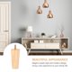 thumbnail image 4 of 4 patas de mesa de madera maciza para muebles, resistentes y cónicas., 4 of 7