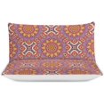 thumbnail image 3 of HAHDAXIA Bohemia Pattern Bedding Solid Comforter Set for All Seasons,3 Pieces(1 Comforter+2 Pillowcases),Soft Microfiber Bedding Set Full(79"x90"), 3 of 7