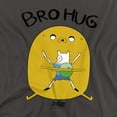 thumbnail image 2 of Adventure Time Bro Hug Women's T Shirt, Charcoal, Small, 2 of 6