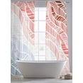 thumbnail image 5 of Ombre Orange Blue Sheer Curtains 96 Inch Length 2 Panels Set Window Treatments, Summer Coastal Ocean Sea Beach Wave Rod Pocket Semi Curtains for Living Room/Bedroom/Kitchen Décor, 104"W x 96"L, 5 of 7